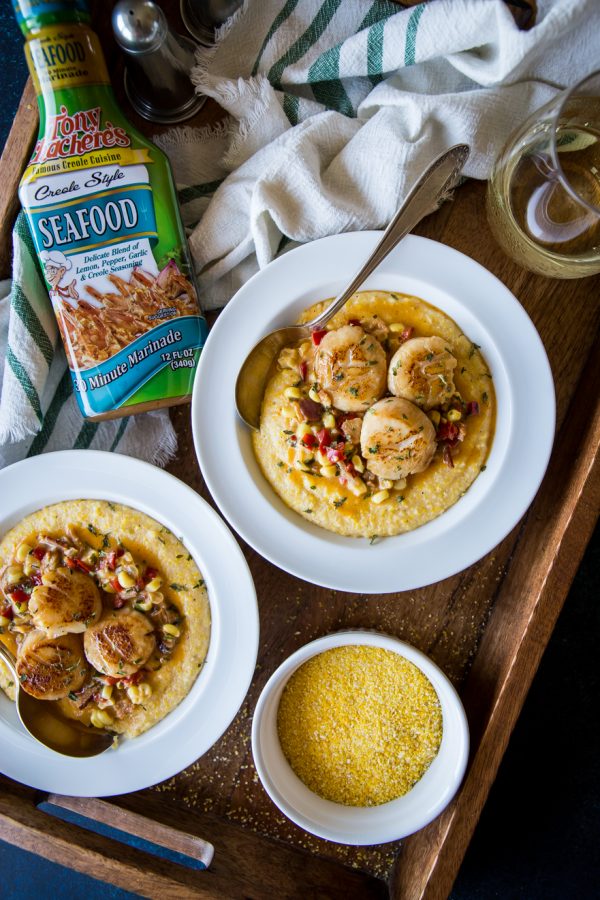 Cajun Scallops and Cheesy Grits by The Beach House Kitchen | Tony ...